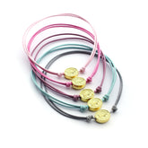 PACK de 5 pulseras San Benito dorado pastel